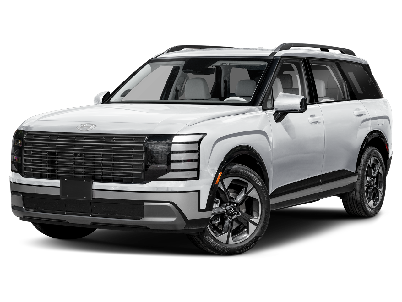 2026 Hyundai PALISADE Limited in Creamy White Pearl — front three-quarter view
