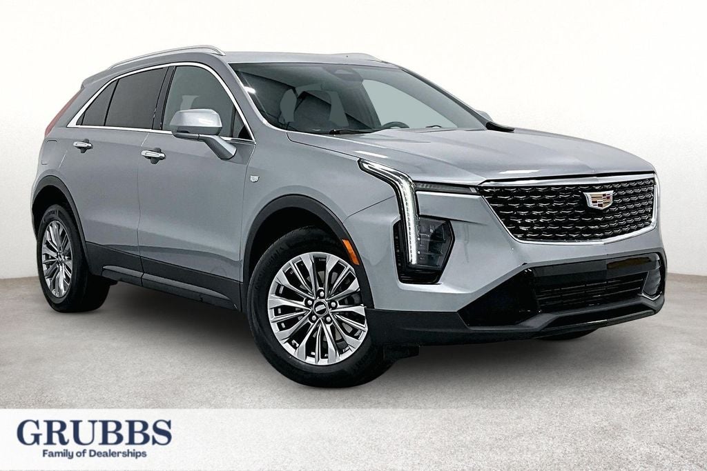 2024 Cadillac XT4 Premium Luxury in Argent Silver Metallic — front three-quarter view