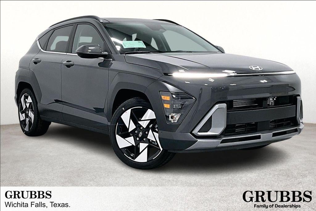 2026 Hyundai KONA Limited FWD in Ecotronic Gray Pearl — front three-quarter view