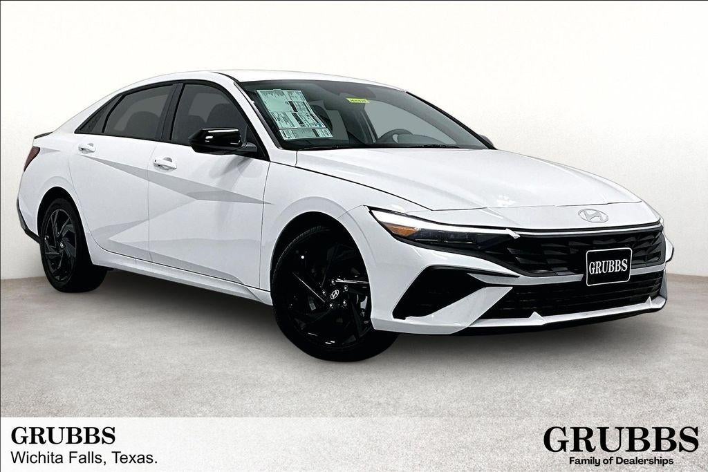 2026 Hyundai ELANTRA SEL Sport in Serenity White Pearl — front three-quarter view